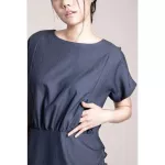 Queencows Dress Jolie Striped Dress Navy