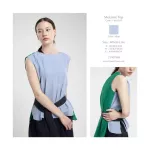 Queencows T -shirt melanie Top Blue