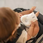 ของเล่นเขย่ามือถักรูปสัตว์ - Bear