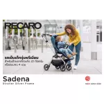 Recaro Sadena Stroller Silver Frame - Black รถเข็นเด็กรุ่นพรีเมียม