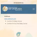 COMFORT FIT model wrapped in a baby's cloth, carrying a ready -made cloth You don't have to wrap it yourself. Aoboum Baby Wrap.