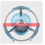 Ready to send Hello BABY Children's Walking Car has a round car, BABY WALKER, cat's face, 2 levels of height adjustment.