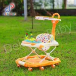 The car progresses the bee, can be rocked, has a colorful handle.