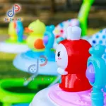 MTR รถหัดเดิน ปรับระดับได้ มีที่ล็อคล้อด้านหลัง พร้อมด้ามเข็น คละลาย