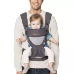 360 All Positions Baby Carrier Carrier Carriers for Baby To Toddler Weight 5.5-20 KG, Carbon Gray Ergobaby®