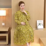 Yellow maternity dress