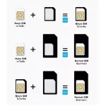 SIM card converter SIM Nano Sim Microsim (Genuine SIM tray). All networks Sim, Slot Sim, Micro Sim, Nano Sim