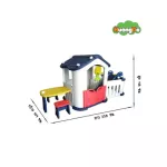 Huangdo house + new set of new sets of children with chairs Genuine from Korea White+blue