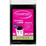Champion's black garbage bag Bottle, round bag 24 "x 28" 30 cards -