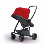 Quinny ZAPP FLEX - Red on Graphite รถเข็นรุ่นแซพพ์ฟเล็คซพลัส สีเทาเข็มหลังคาสีแดง