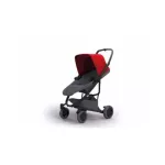 Quinny ZAPP FLEX - Red on Graphite รถเข็นรุ่นแซพพ์ฟเล็คซพลัส สีเทาเข็มหลังคาสีแดง