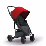 Quinny ZAPP FLEX - Red on Graphite รถเข็นรุ่นแซพพ์ฟเล็คซพลัส สีเทาเข็มหลังคาสีแดง