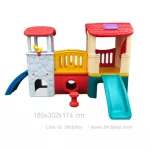 2 -story slider house Red roof children's house Slider, Toy House, Stadium, Baby Toy, ready to deliver