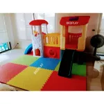 แผ่นโฟมจิ๊กซอ EVA 20 มล 100x100 หนา2 ซม. ,แผ่นกันกระแทก,แผ่นโฟมปูพื้น, โฟมปูพื้น,จิ๊กซอว์ปูพื้น, แผ่นรองคลาน สำหรับเครื่องเล่นสนามในร่ม ห้องเด็กเล่น