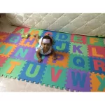 Hellomm Jigsaw ABC 26 PCS EVA ABC Pazzle Mat, 30x30 cm thickness 0.8 cm 23.4 square meters