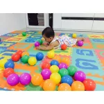 Hellomom, crawling sheet, jigsaw puzzle, 1 set, 44 sheets, Pazzle Mat, size 30x30 cm, 0.8 cm thick, combined, size 210x180 cm.