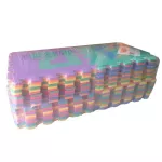 Hellomom, crawling sheet, jigsaw puzzle, 1 set, 44 sheets, Pazzle Mat, size 30x30 cm, 0.8 cm thick, combined, size 210x180 cm.