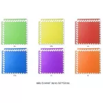 Hellomom Jigsor 60x60 crawling sheet, covering the edge of the colors, 1 sheet, crawling sheet, jigsore, assorted cracker