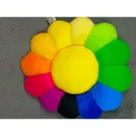Colorful sunflower seat cushion The sunflower pattern cushion, smiling face pattern 60 cm fabric doll cushion