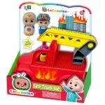 Cocomelon Fun Brick Fire Truck Kit ชุดก่อสร้าง Bristle Block เพื่อสร้างรถดับเพลิง