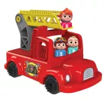 Cocomelon Fun Brick Fire Truck Kit ชุดก่อสร้าง Bristle Block เพื่อสร้างรถดับเพลิง