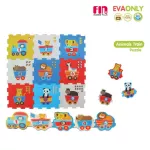 PAPA BABY EVA Foam Foam, Animal Big Wheel pattern, can be removed in a circle, a total of 18 pieces TCN-376.