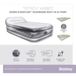 Bestway ที่นอนเป่าลม Tritech Airbed Queen SleekFlow Headboard Built-in AC pump