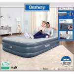Bestway ที่นอนเป่าลม Tritech Airbed Queen SleekFlow Headboard Built-in AC pump