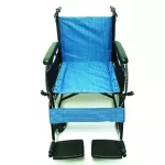 Wheelchair wheelchair, large aluminum wheel - blue