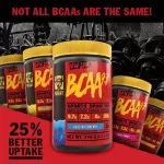 MUTANT BCAA 9.7 Blue Raspberry Flavored 348G. 30 servings. Amino BCA acid, fresh fruit powder