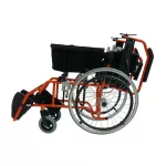 Patient wheelchair Aluminum alloy Fold the backrest Lift the arm. Deluxe Lightweight Foldable Aluminum Wheelchair.