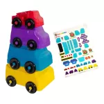 CoComelon Fun Stacking Vehicles ของเล่นตัวต่อรถ