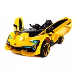 HelloMom รถแบตเตอรี่เด็ก รถเด็กนั่ง แลมโบกินีทรงสปอร์ต ประตูปีกนก รุ่นใหม่ล่าสุด มีรีโมท 2 มอเตอร์ รับประกันศูนย์ 1 ปี