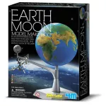 4M Kidz Labs-Earth-Moon Model Making Kit ของเล่นสำหรับเสริมสร้างทักษะ