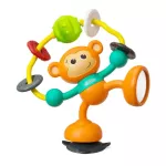 Infantino  ของเล่นสำหรับติดเก้าอี้ทานข้าว-ลิง  STICK & SPIN HIGH CHAIR PAL