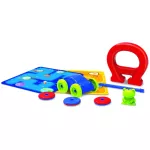 4M  THINKING KITS - MAGNET SCIENCE ชุดอุปกรณ์แม่เหล็กจูเนียร์ ประกอบด้วย แม่เหล็กเกือกม้า, ดิสก์แม่เหล็ก, รถยนต์ขนาดเล็ก และกบ