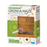 4M Stem Green Science Grow a Maze Plant Planting Set Through the Band, comes with a transparent box, a bottle of water and small magnifying glasses. To observe growth