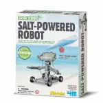 4M Stem Green Science Salt Water Power Robot Set of robots, renewable energy from saline and coal, safe, non -toxic