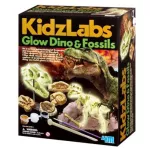 4M Kidz LABS - GLOW DINO & FOSSILS Set of archaeologists, digging fossils, dinosaurs, helping to strengthen imagination