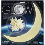 4M GLOW in the Dark Moon Star, a glowing marigold toys Paste the ceiling and room wall To be full of stars
