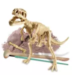 4M  DINOSAUR DIG A TYRANNOSAURUS REX ชุดของเล่น ขุดซากฟอสซิล ไดโนเสาร์ พร้อมค้อน,พู่กัน และฉาก ช่วยเสริมสร้างจินตนาการ