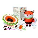 4M  FRENCH KNITTING FOX DOLL ชุดของเล่น ถักตุ๊กตาหมาป่า พร้อมอุปกรณ์การเล่นอื่นๆ ของเล่นเสริมทักษะ การประดิษฐ์