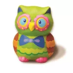 4M  PAINT YOUR OWN - MINI OWL BANK ชุดของเล่น อุปกรณ์ระบายสี ปูนปั้นระบายสี กระปุกออมสินรูป นกฮูก สามารถระบายสีได้ตามจินตนาการ