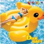 Duck raft, duck raft, duck raft, air blowing, yellow duck raft, large pool toys. There are 2 sizes of 1.18 meters and 1.46 meters. Suitable for children.