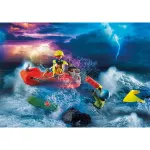 Playmobil 70144 Sea Rescue Kitesurfer Rescue with Speedboat กู้ภัยทางทะเล นักเล่นไคท์เซิร์ฟกับสปีดโบ้ท