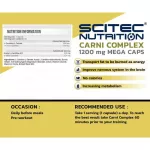 SCITEC CARNI Complex 6 - 60 Caps Amino Laiganitne reduces fat.