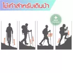 มาใหม่ ไม้เท้าเดินป่า อลูมิเนียมไ ม้เท้าวิ่งเทรล  ปรับความสูงได้ 50-113 ซม.ไม้เท้าปีนเขา Aluminium Trekking Pole Stick
