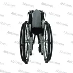 Lightweight patient cart, folding backrest, big wheel