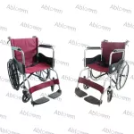 Wheelchair wheelchair, rolled steel patients with hand brakes - wire wheels
