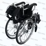 Portable cart, folding backrest - black